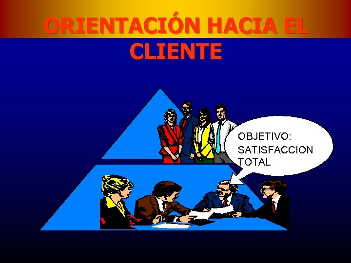 ORIENTACIÓN HACIA EL CLIENTE OBJETIVO: SATISFACCION TOTAL 
