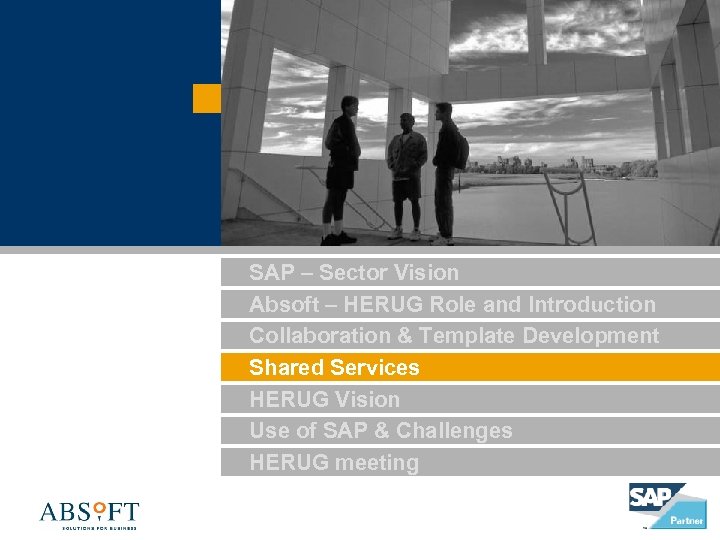 SAP – Sector Vision Absoft – HERUG Role and Introduction Collaboration & Template Development