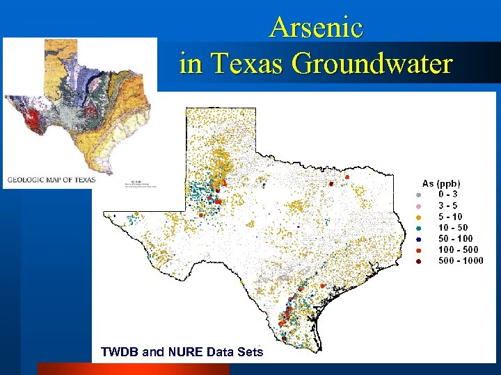 Arsenic in Texas Groundwater TWDB and NURE Data Sets 