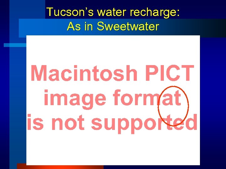 Tucson’s water recharge: As in Sweetwater 