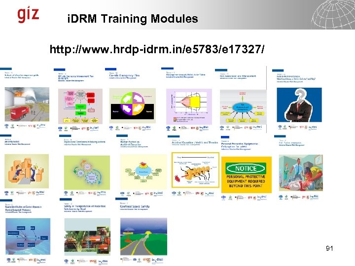 i. DRM Training Modules http: //www. hrdp-idrm. in/e 5783/e 17327/ 91 