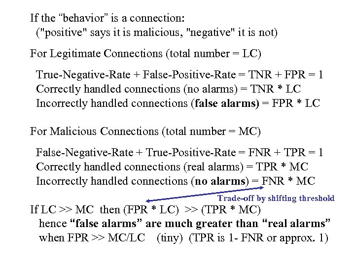 If the “behavior” is a connection: (