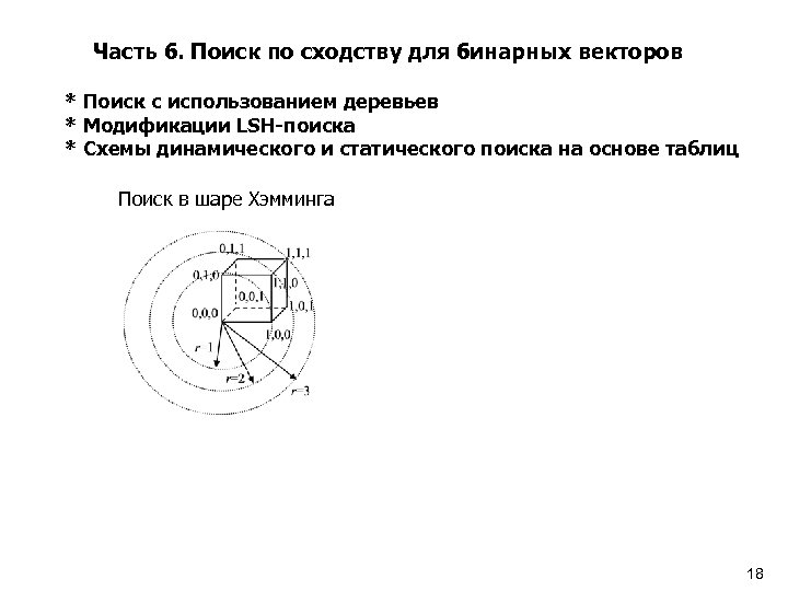 Часть 6. Поиск по сходству для бинарных векторов * Поиск с использованием деревьев *