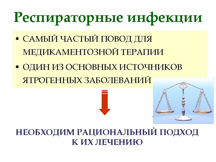 Респираторные инфекции • САМЫЙ ЧАСТЫЙ ПОВОД ДЛЯ МЕДИКАМЕНТОЗНОЙ ТЕРАПИИ • ОДИН ИЗ ОСНОВНЫХ ИСТОЧНИКОВ