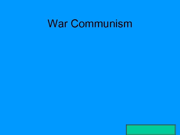 War Communism 