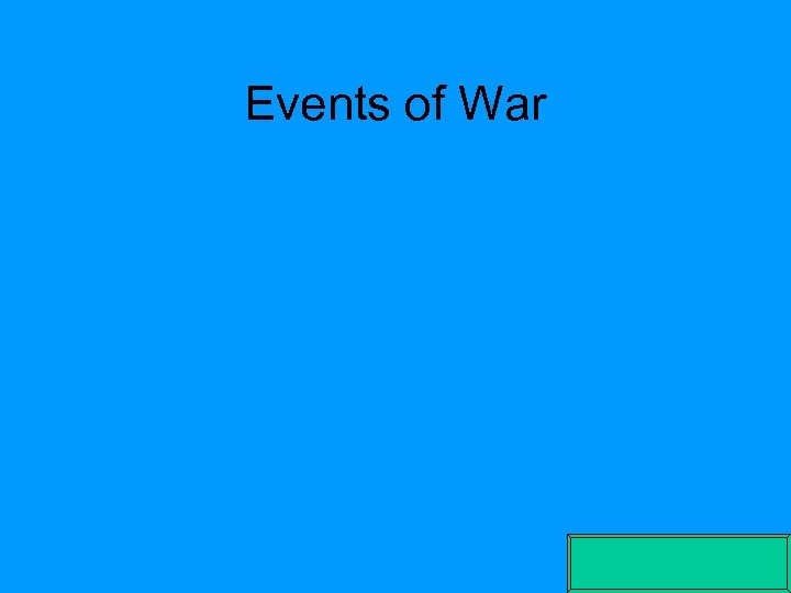 Events of War 