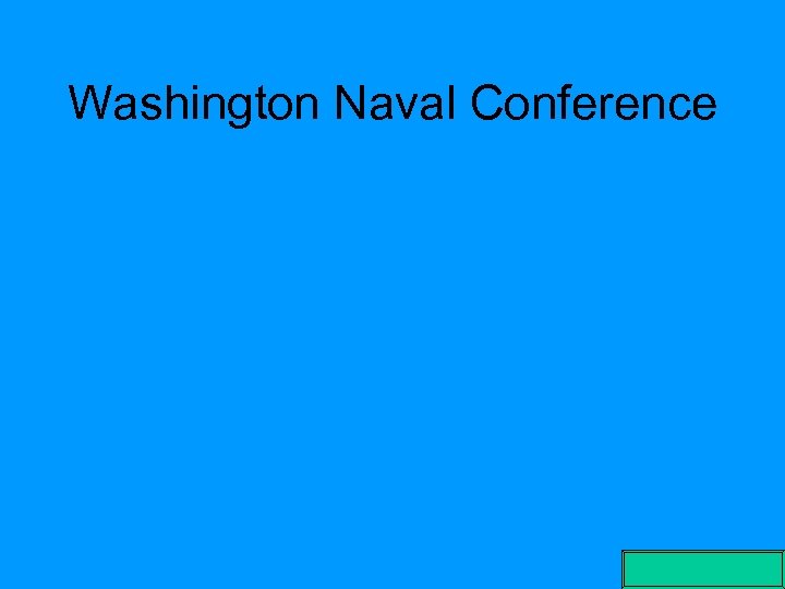 Washington Naval Conference 
