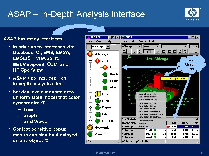 ASAP – In-Depth Analysis Interface ASAP has many interfaces. . . • In addition