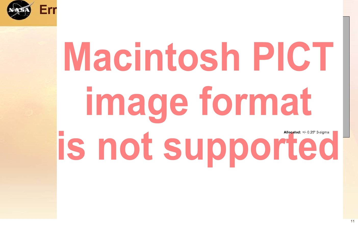 Error Budgeting Allocated: +/- 0. 25˚ 3 -sigma 11 