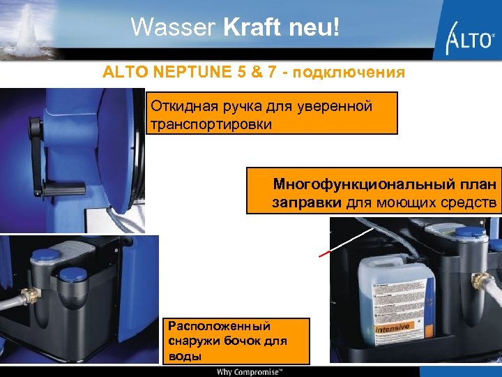 Wasser Kraft neu! ALTO NEPTUNE 5 & 7 - подключения Откидная ручка для уверенной