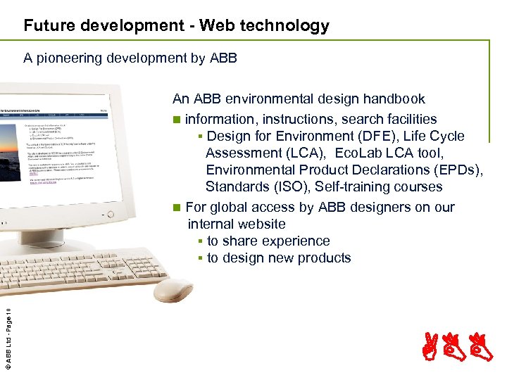 Future development - Web technology A pioneering development by ABB © ABB Ltd -