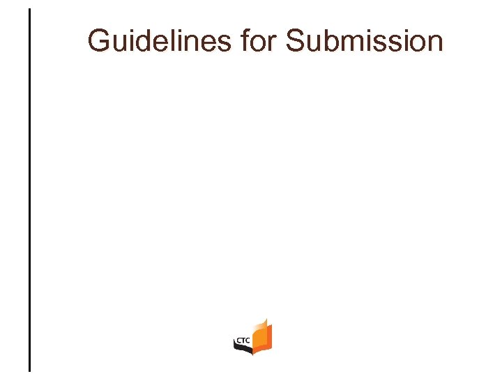 Guidelines for Submission 