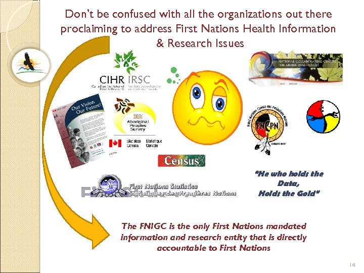 Don’t be confused with all the organizations out there proclaiming to address First Nations
