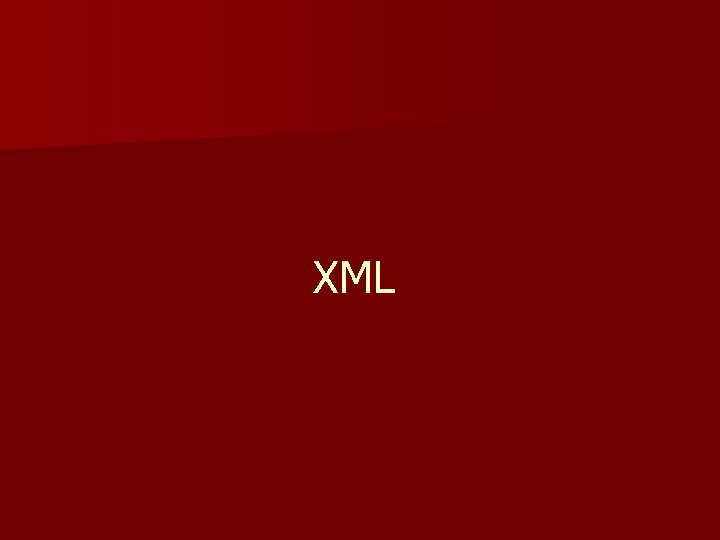 XML 