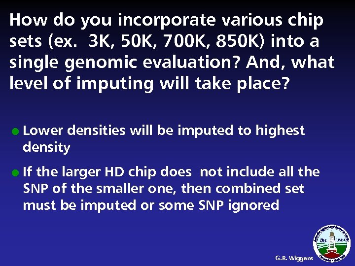 How do you incorporate various chip sets (ex. 3 K, 50 K, 700 K,