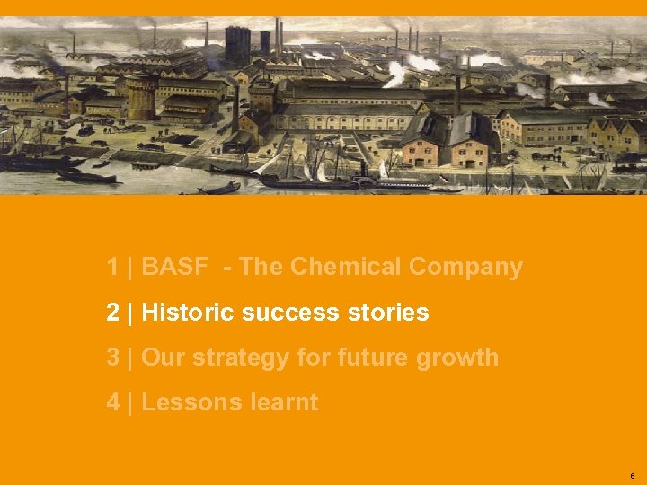 1 | BASF - The Chemical Company 2 | Historic success stories 3 |