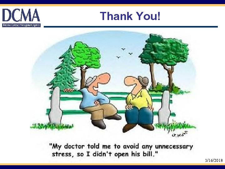 Thank You! 3/16/2018 