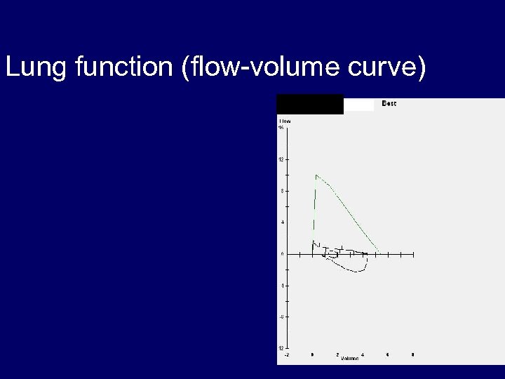 Lung function (flow-volume curve) 