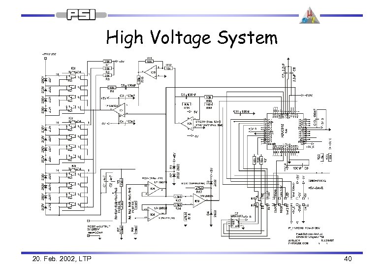 High Voltage System 20. Feb. 2002, LTP 40 