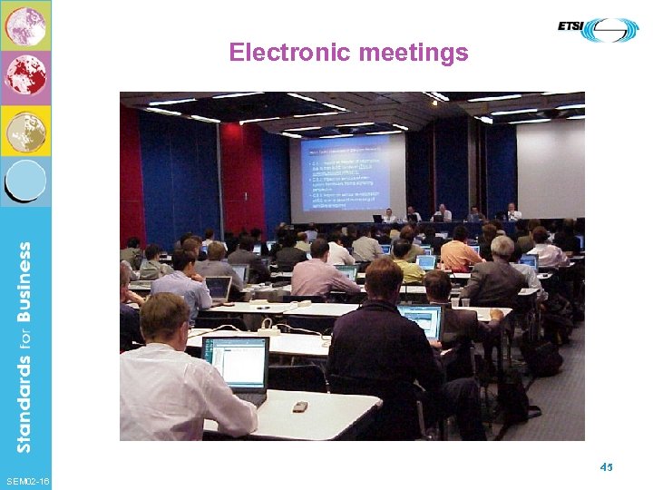Electronic meetings 45 SEM 02 -16 