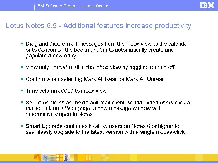 lotus notes client upgrades