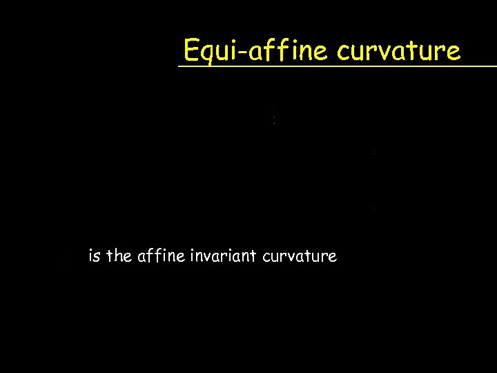 Equi-affine curvature is the affine invariant curvature 