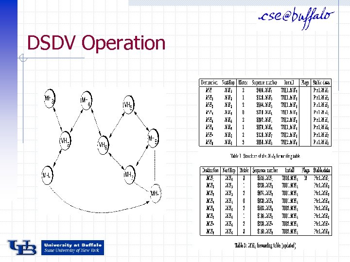 DSDV Operation 