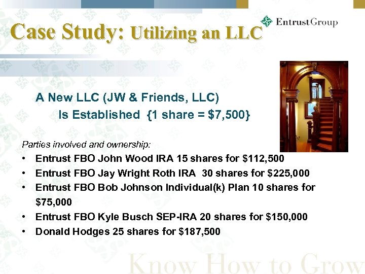 Case Study: Utilizing an LLC A New LLC (JW & Friends, LLC) Is Established