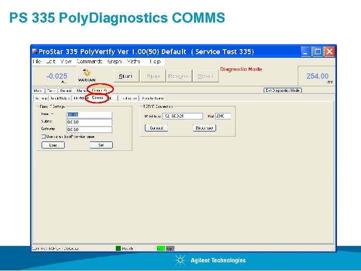 PS 335 Poly. Diagnostics COMMS 