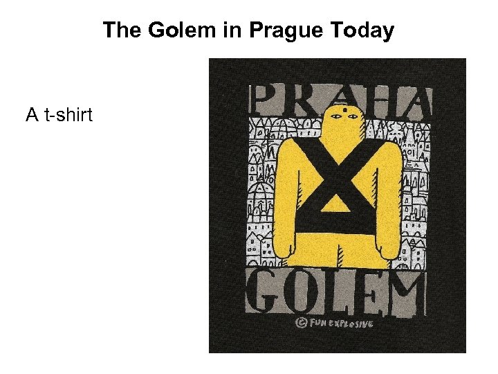 The Golem in Prague Today A t-shirt 
