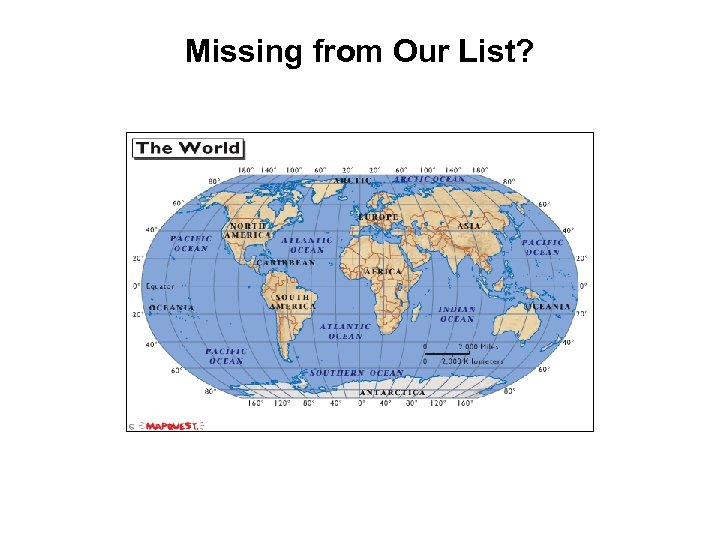 Missing from Our List? 