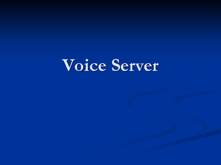 Voice Server 
