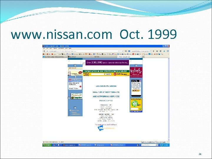 www. nissan. com Oct. 1999 21 