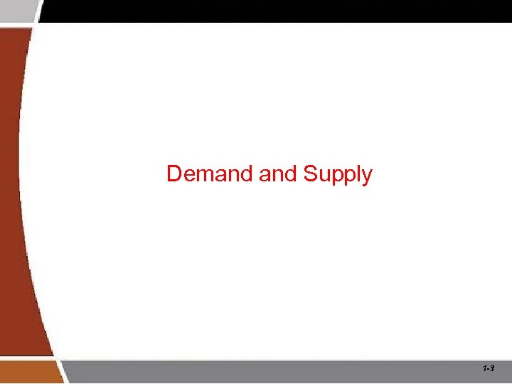 Demand Supply 1 -3 