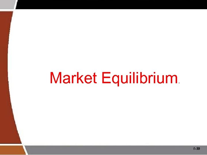 Market Equilibrium . 1 -35 