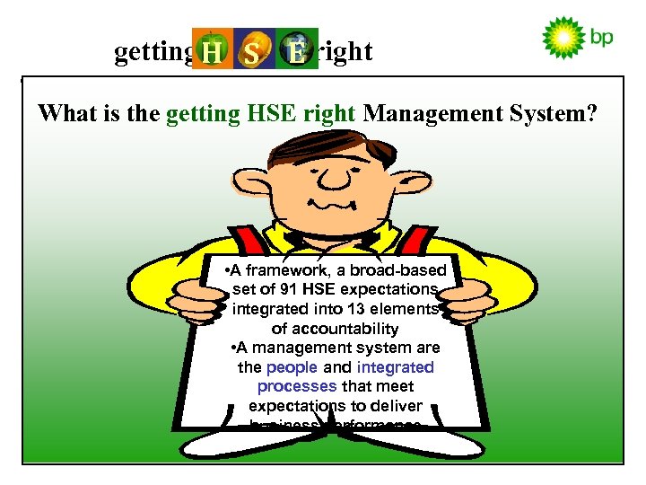 getting H S E right What is the getting HSE right Management System? •