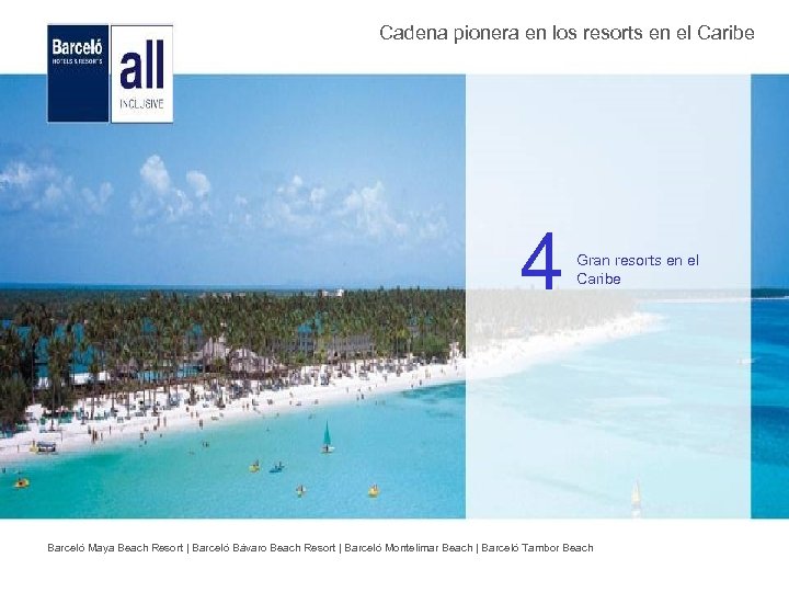 Cadena pionera en los resorts en el Caribe 4 Gran resorts en el Caribe