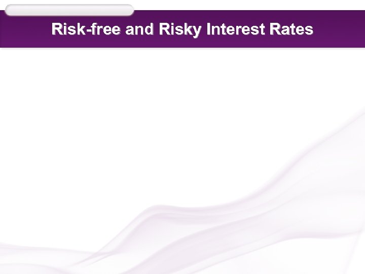 Risk-free and Risky Interest Rates 