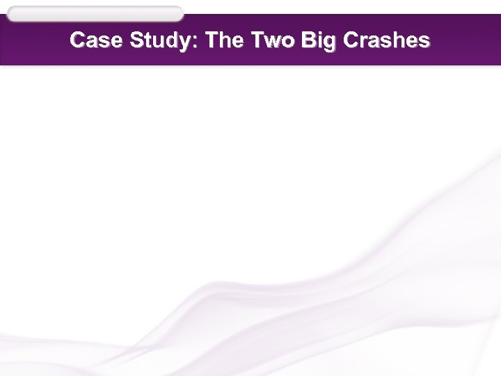 Case Study: The Two Big Crashes 