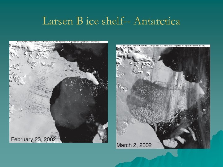 Larsen B ice shelf-- Antarctica 