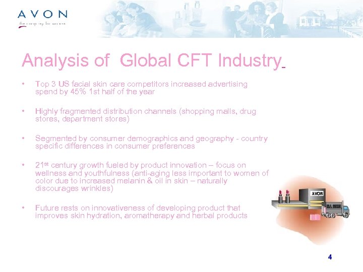 Analysis of Global CFT Industry • Top 3 US facial skin care competitors increased
