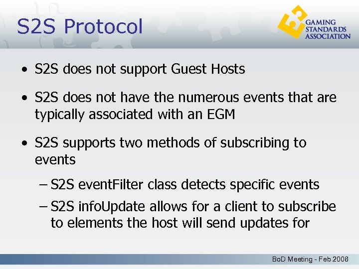 S 2 S Protocol • S 2 S does not support Guest Hosts •