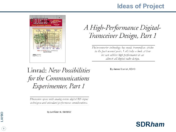 LA 7 BO Ideas of Project 9 SDRham 