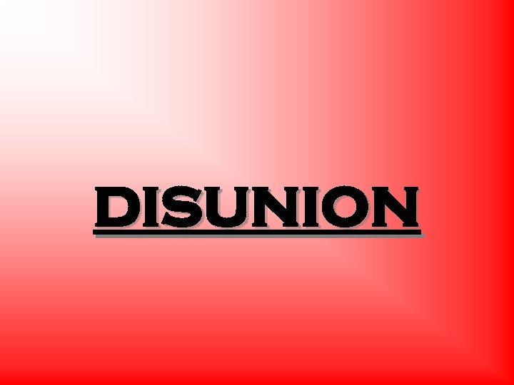 disunion 