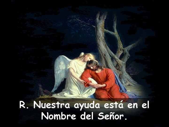R. Nuestra ayuda está en el Nombre del Señor. 