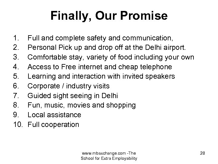 Finally, Our Promise 1. 2. 3. 4. 5. 6. 7. 8. 9. 10. Full