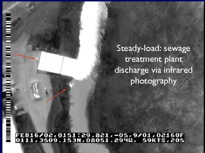 Steady-load: sewage treatment plant discharge via infrared photography 