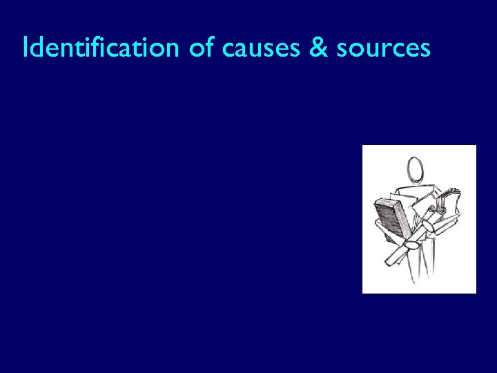 Identification of causes & sources 