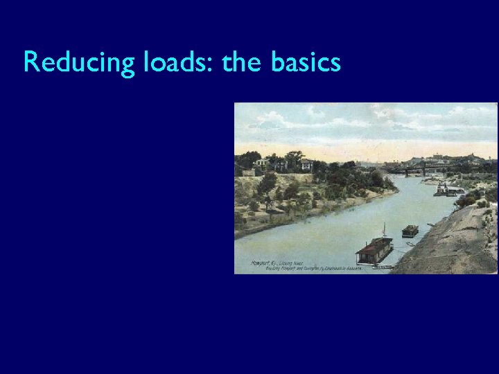 Reducing loads: the basics 