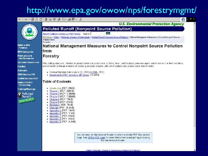 http: //www. epa. gov/owow/nps/forestrymgmt/ 